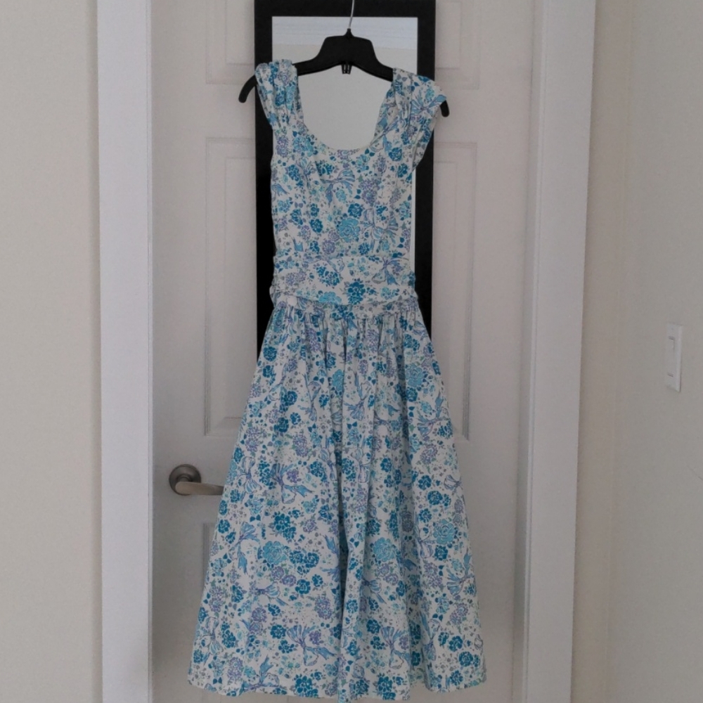 Vintage Laura Ashley dress with crinoline